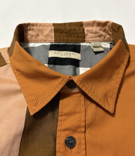 BURBERRY Shirt IP Check Large L Orange - Afbeelding 12 van 19