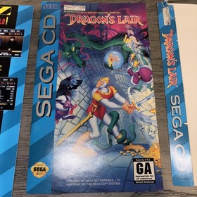 Sega Cd Manual And Art Lot Dragons Lair Third World War Ground Zero Cliffhanger