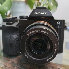 Sony Alpha A7 I A7M1 24.3MP Mirrorless Digital Camera With 16-50mm Lens Black