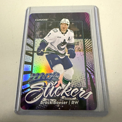 Upper Deck 2026-27 MVP Hockey MVP Stickers MVP-27 Brock Boeser Canucks