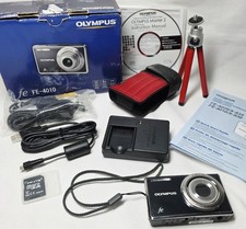 Olympus FE-4010 Digital Compact Camera with Accessories 12 MP 4X Zoom Wide Angle