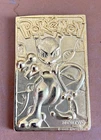 Pokemon Gold Mewtwo Plated Vintage 1999 Burger King Card
