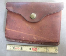 Vintage Hunter #422 Brown Leather Belt Ammo Holder Bullet Pouch 5½" x ⅞" Pocket