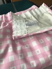NEXT curtains gingham/heart