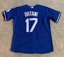 NWT Men  s Nike Shohei Ohtani Los Angeles Dodgers Blue Jersey Medium