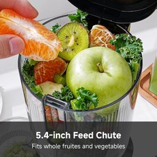 Cold Press Juicer, 5.4" Juicer Machines with Large Feed Chute for Whole Fruit...