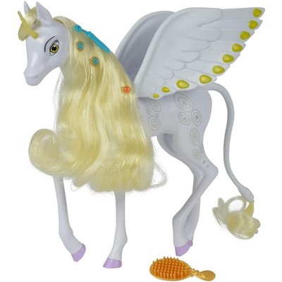 Simba Mia and Me Einhorn Onchao mit Haarclips Haarschmuck Haarzubehör Weiß 25cm