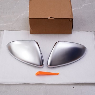 Silver Rearview Side Mirror Cover Caps For VW Golf 7 7.5 GTI MK7 MK7.5 2014-2021