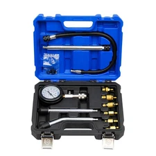 11PCS Cylinder Compression Tester Gas Engine Gauge Kit Tool Auto Car Motorcycle