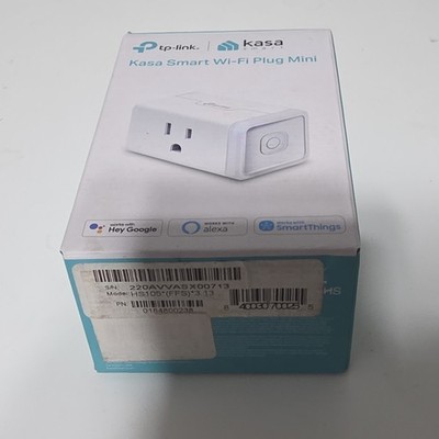 TP-LINK Kasa Smart Wi-Fi Plug Mini HS105 Type B White Alexa Google Assistant