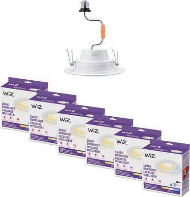 Wiz Smart Wi-Fi LED Downlight & Recessed Spot - 6 Pack, Color & Tunable White