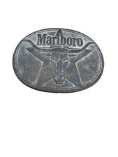 Collectible Marlboro Vintage Sold Brass 1987 Belt Buckle Philip Morris, Inc.