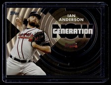 2022 Topps Generation Now Black Ian Anderson 012/299 Atlanta Braves #GN-34