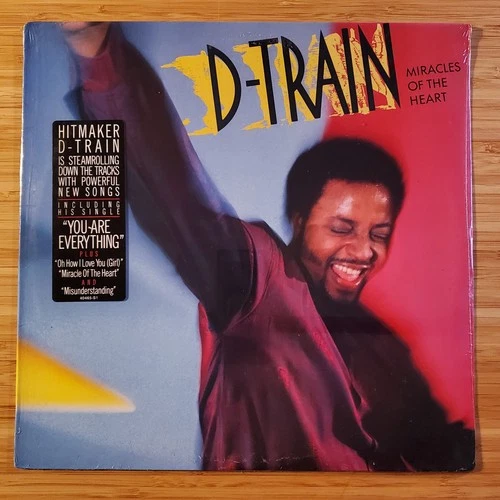 D-TRAIN - Miracles Of The Heart / '80s Funk Soul Hype Sticker SEALED LP