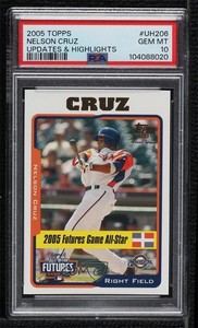2005 Topps Update Futures Game Nelson Cruz #UH206 PSA 10 GEM MT