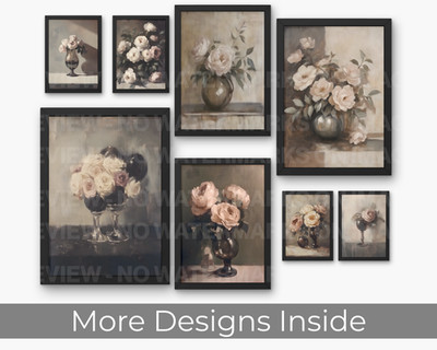 Vintage Blume Wandbild Poster Druck Wohndeko Bild Bild Kunst Galerie A4 A3
