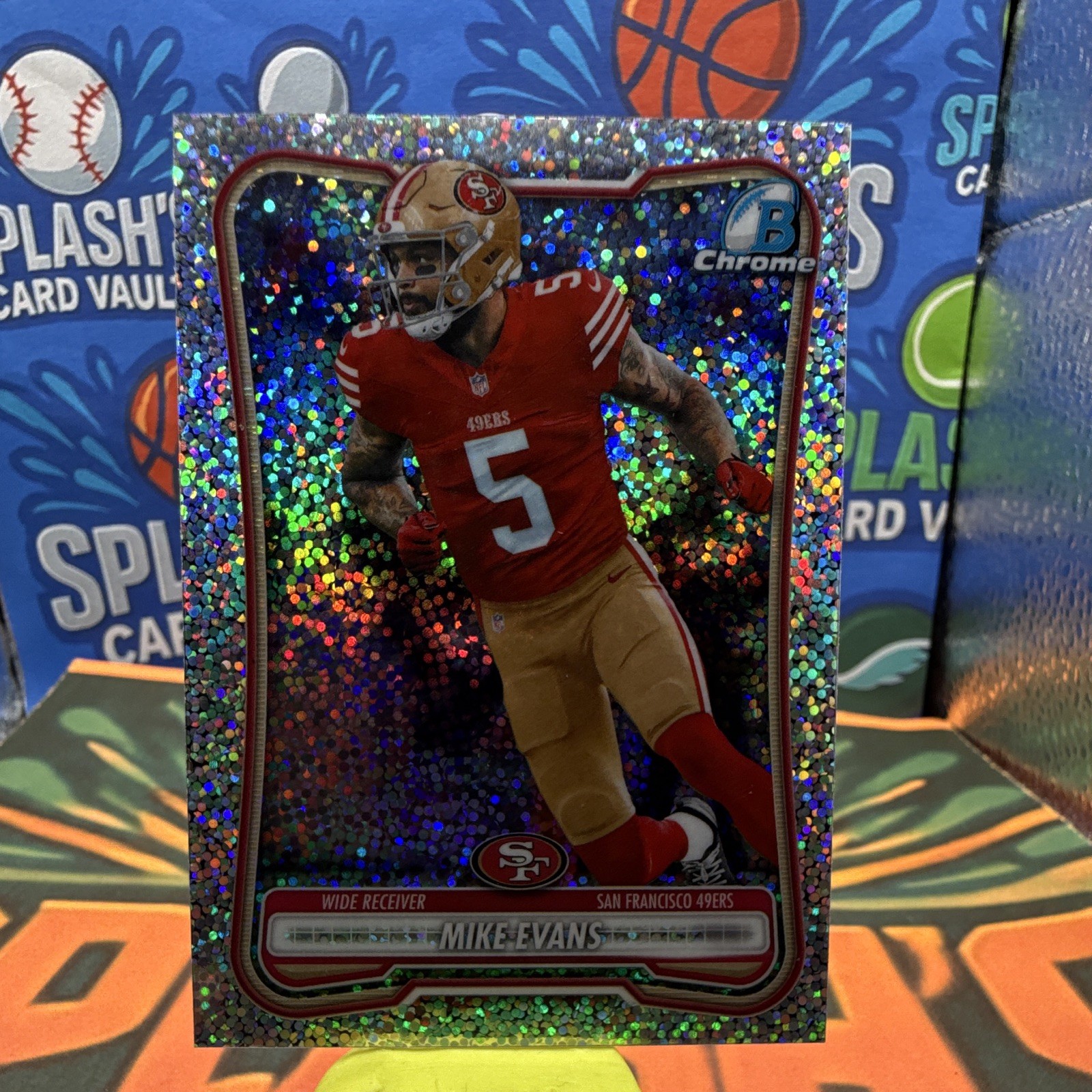 Topps Chrome Mike Evans Tampa Bay Buccaneers #282 Speckle Refractor