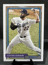 2021 Topps Update Series Clayton Kershaw #T92-25 Redux 1992 Los Angeles Dodgers
