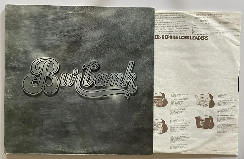 Burbank 2xLP EX+ Warner Bros. (1972) Jimi Hendrix Bob Weir Fanny T-Rex John Cale - Image 3 of 4
