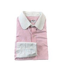Turnbull Asser Light Pink White Contrast French Cuff Button Front Size 2XL