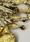 Gold Tone Variety Christmas Brooches w/ Rhinestones 51.1g — photo 4
