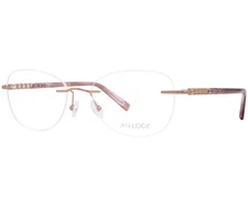 PURE AIRLOCK CHARMED 200 770 GOLD WOMAN'S RIMLESS AUTHENTIC EYEGLASSES 52-18-140