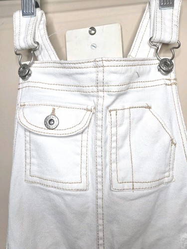 Lucky Brand Girls' Shortall Overall Essie Bella Wash Blue Size 8. - Picture 2 of 10