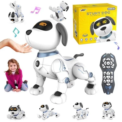 Ferngesteuerter Roboter Hund Kinder RC Stunthund Roboterspielzeug Roboterhund - Bild 1 von 4