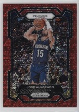2023-24 Panini Prizm Fast Break Red Prizm /100 Jose Alvarado #244 ms9