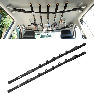 Vehicle Fishing Rod Holder, Car Pole Roof Rack Inside, Black - Main Image