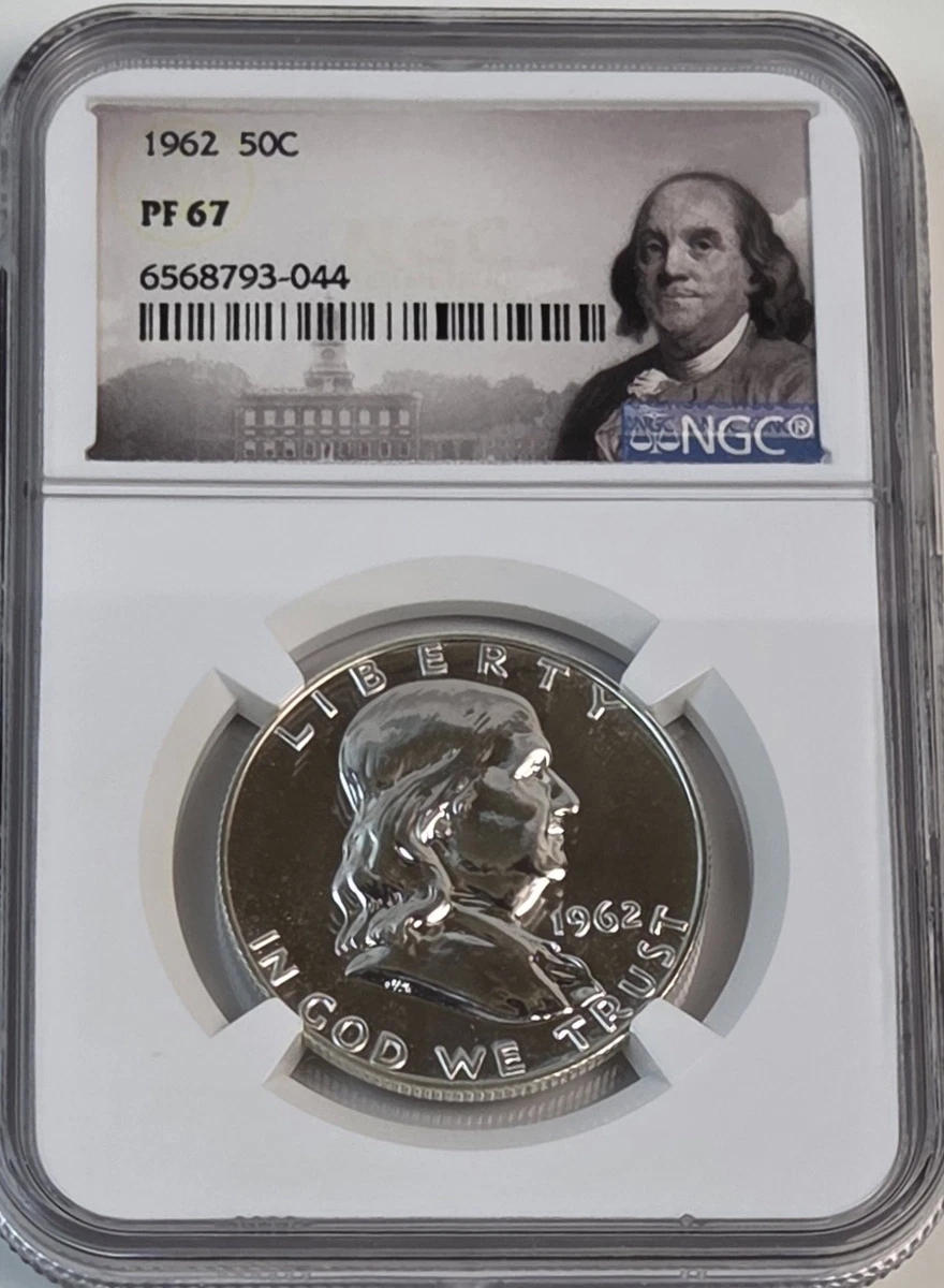 Proof PR 67 Graded 1962 Franklin Half Dollars (1948-1963) for sale