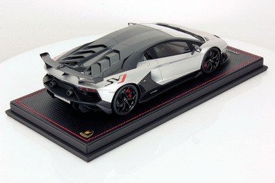 MR Collection 1/18 LAMBORGHINI AVENTADOR SVJ Grigio Adamas w/ Matt