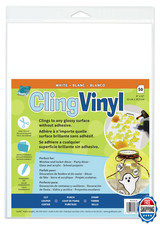 Grafix White Static Film Window Clings - 50 Sheets for DIY Decorating