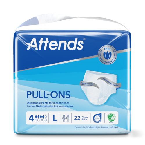 Adult Nappies Incontinence Pull up Pants ATTENDS 4L LARGE x 22 - Picture 2 of 4