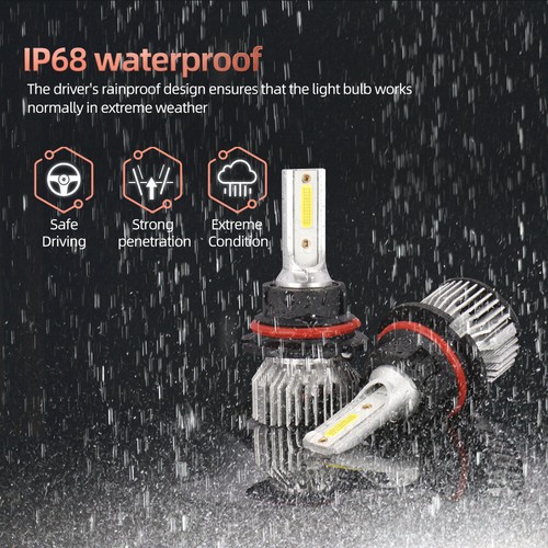 For Jeep Grand Cherokee 1993-1998 - 9004 LED Headlight Bulbs High/Low Beam 6000K - Picture 5 of 8