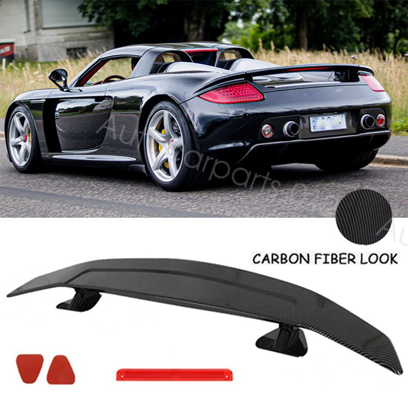 46" Carbon Style Rear Trunk Spoiler Wing GT-Style Racing For Porsche Carrera GT