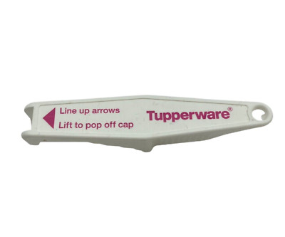 Tupperware Bottle Opener Gadget Pink Logo NOS