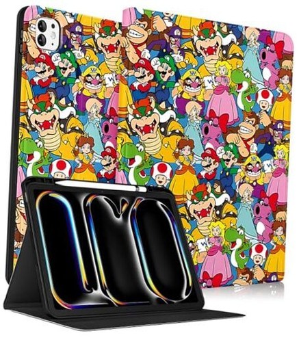 Tablet Book Cute for iPad Pro 13 Inch Case 2024 M4 - for Women Teens Gongzhu