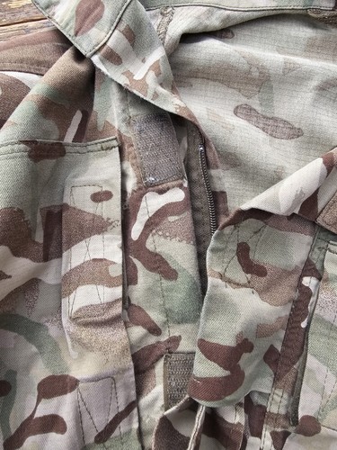 British Army Temperate Weather Jacket / Shirt Size 180/104 MTP GRADE 2 VERY WORN - Picture 7 of 16