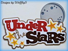 CRAFTECAFE OUTDOOR TITLE KID paper piecing premade scrapbook page piece WOLFFEY5