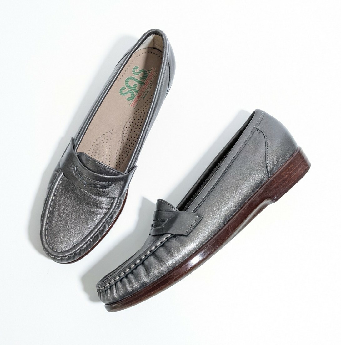 SAS Tripad Comfort Slip On Pewter Gray 