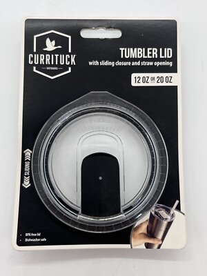 Currituck Replacement Lid for Tumbler 12/20oz Sliding Closure Fits Major Brands
