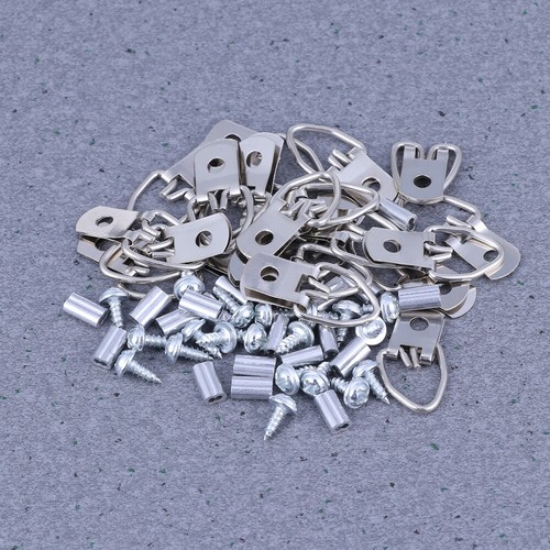Juego de ganchos de cuerda de alambre de 30,5 m kit de marco para colgar fotos fáciles - Imagen 8 de 11
