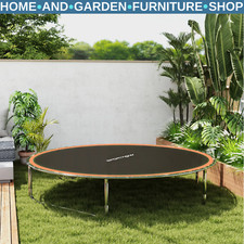 Trampoline Mat Round Replacement Water-Resistant with Spring Pull Tool Orange