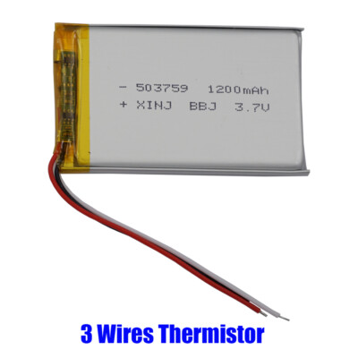 503759 1200mah 3.7v Li-polymer Battery For GPS Tracker - Foto 9