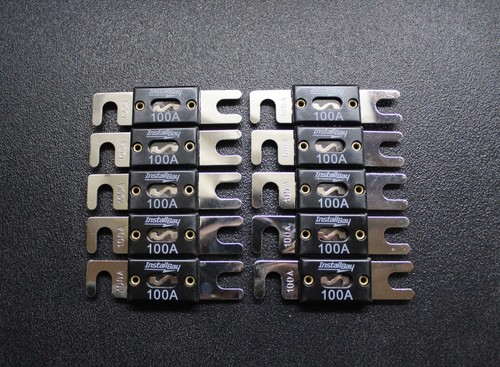 PACK DE 5 FUSIBLES ANL 100 AMPERIOS NIQUELADOS OBLEA EN LÍNEA COCHE AUDIO ESTÉREO ANL100 - Imagen 7 de 8