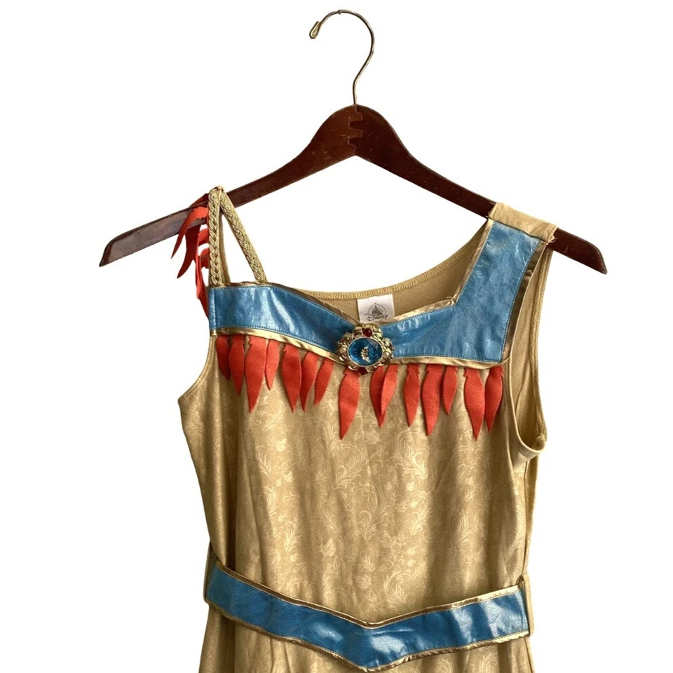 Vestido Disfraz Princesa Pocahontas Disney Store, Talla 13 Foto 2 de 4