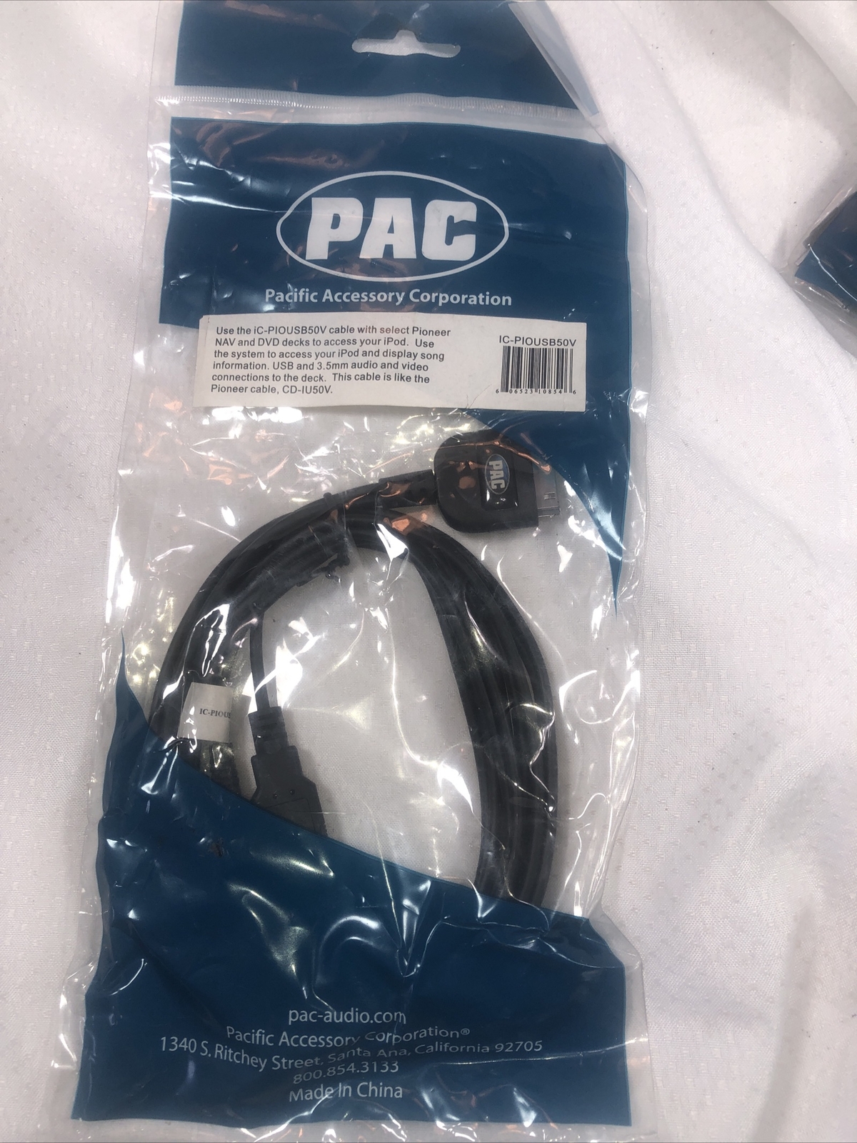 Ipod Cable Pac Ic-piousb50v Interface  Same As Cd-iu50v