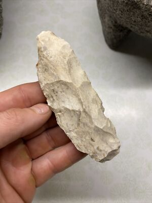 MLC s4113 Flint Celt Spade Knife Blade Arrowhead Monroe Co Illinois Artifact