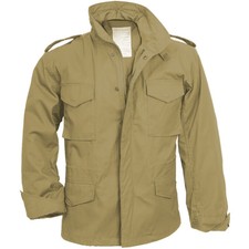 Surplus M65 Combat Armée Hiver Parka Classique Chemise Casual Tacticaile Beige